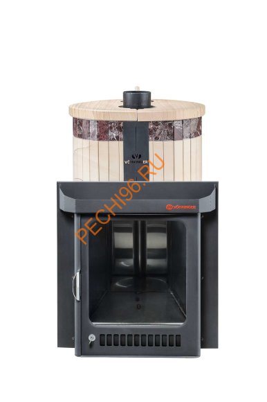 Печь банная Ферингер Малютка ПФ Окаменевшее дерево перенесённый рисунок+Россо Леванте