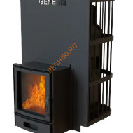 Печь-камин банная Термосфера Genesis GN 300 МС, AISI 430
