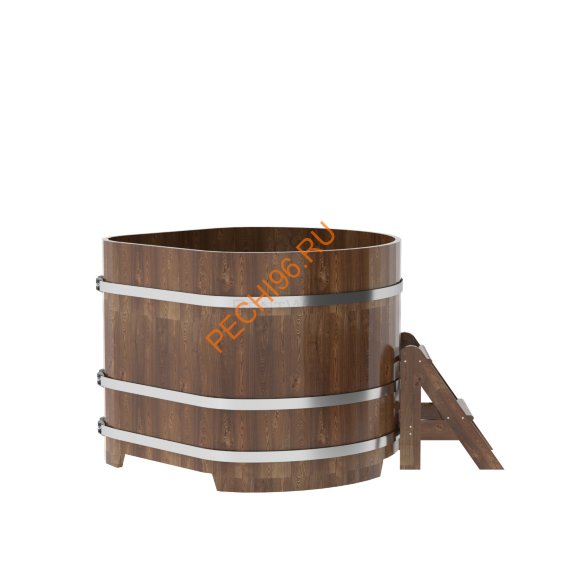 Купель для бани BentWood угловая из сращённой морёной лиственницы, 1,19х1,19 м