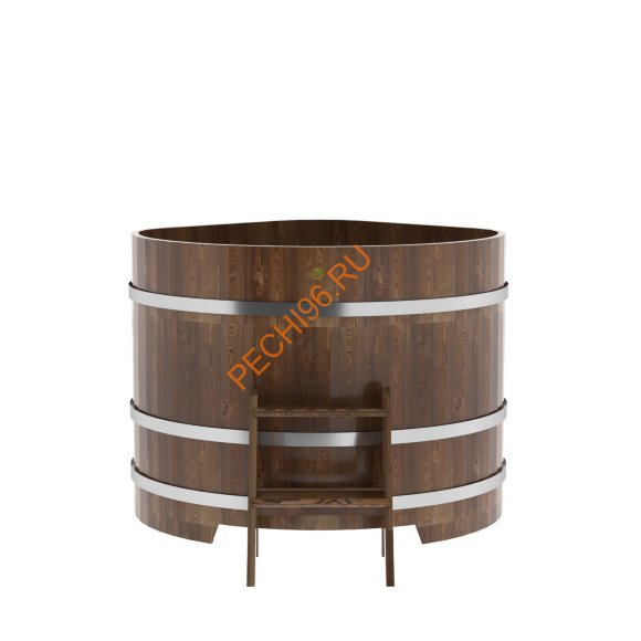 Купель для бани BentWood угловая из сращённой морёной лиственницы, 1,19х1,19 м