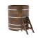 Купель для бани BentWood угловая из сращённой морёной лиственницы, 1,19х1,19 м