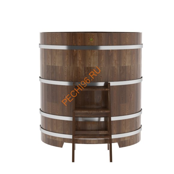 Купель для бани BentWood угловая из сращённой морёной лиственницы, 1,19х1,19 м