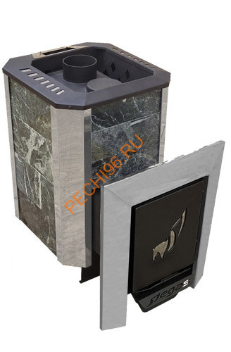 Чугунная банная печь Пегас 16 NEXT ДТ4 в камне змеевик Чугунная банная печь Пегас 16 NEXT ДТ4 в камне змеевик
