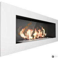 Биокамин ZeFire ELLIOT 1200 с белой рамкой и стемалитом