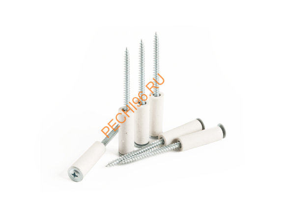 Втулка керамическая для крепления термозащиты, комплект 6 шт+саморезы