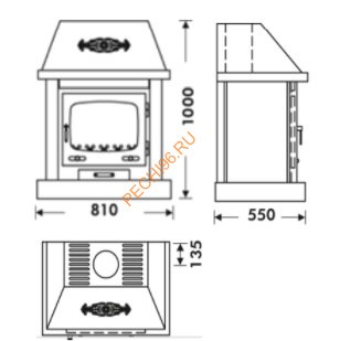 Печь-камин Panadero La Mancha