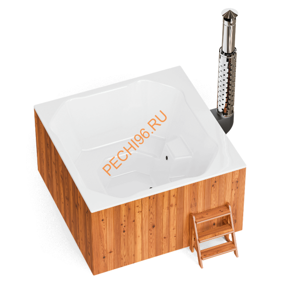 Купель композитная Polarspa ELITE QUATTRO 200 термобереза светлая