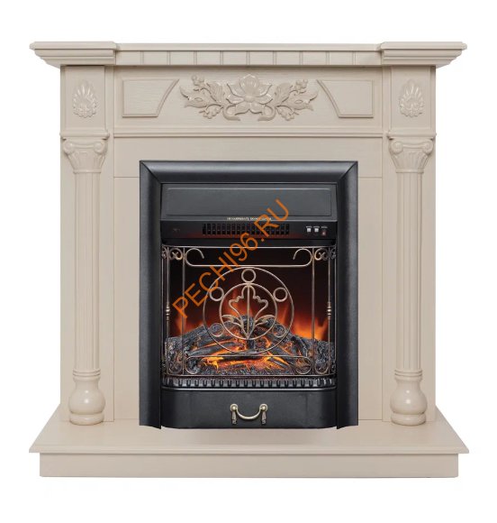 Электрокамин RealFlame Dacota WT с очагом Majestic Lux BL