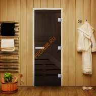 Дверь стеклянная Арта Статус 60G Серая, ольха