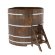 Купель для бани BentWood угловая из сращённой морёной лиственницы, 1,37х1,37 м