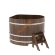 Купель для бани BentWood угловая из сращённой морёной лиственницы, 1,37х1,37 м