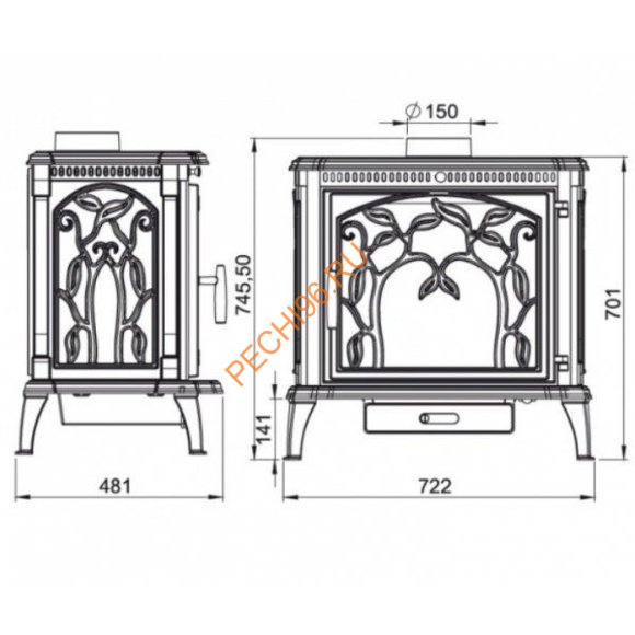 Печь-Камин NordFlam ARICA Печь-Камин NordFlam ARICA