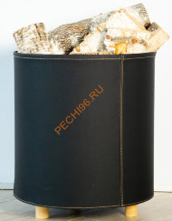 Дровница Fire&Wood Tallin, экокожа черная