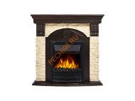 Электрокамин Electrolux Classic EFP/P-1020LS с порталом Firelight Torre Classic, слоновая кость, венге