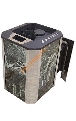 Чугунная банная печь Пегас 16 NEXT ДТ 4С в камне змеевик Чугунная банная печь Пегас 16 NEXT ДТ 4С в камне змеевик