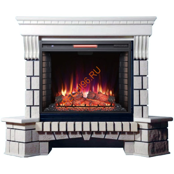 Электрокамин InterFlame Экстер угловой с очагом Antares 33 LED FX QZ