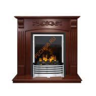 Электрокамин Dimplex Sorrento угловой с очагом Flagstaff орех