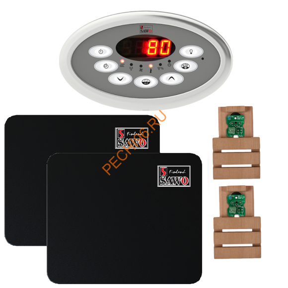 Комплект управления SAWO INNOVA CLASSIC S Combi до 30 кВт, черный