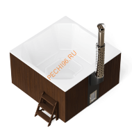 Купель композитная Polarspa ELITE QUATTRO 200 термососна темная