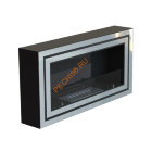 Биокамин WF250 стемалит Арома, стекло тонированное, двойная рамка нержавейка