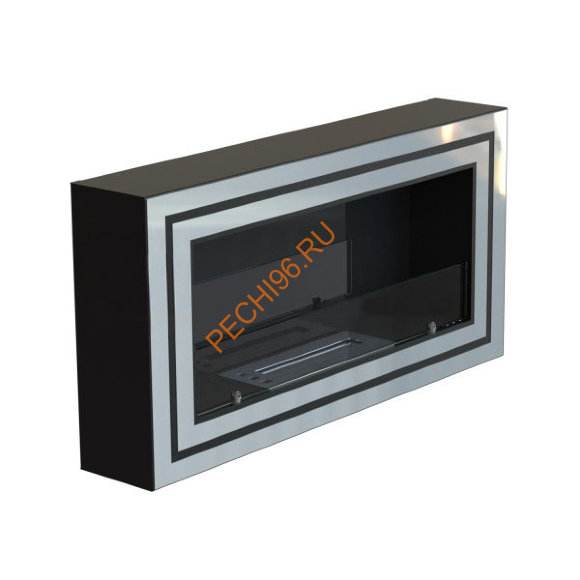 Биокамин WF250 стемалит Арома, стекло тонированное, двойная рамка нержавейка