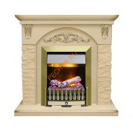 Электрокамин Dimplex Bern с очагом Danville Antique Brass FB2 алебастр