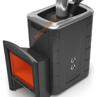 Печь банная ТМФ Гейзер 2014 Carbon Витра ТО антрацит