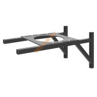 Кронштейн опорный Везувий D180/200мм, черный