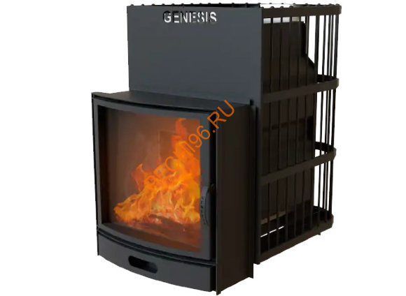 Печь-камин банная Термосфера GN 500 БС, AISI 430