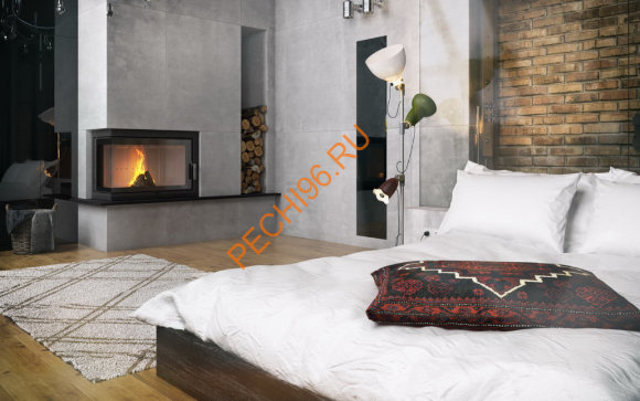 Каминная топка DEFRO HOME INTRA ME BP/BL, 13 кВт, 907/535/482мм