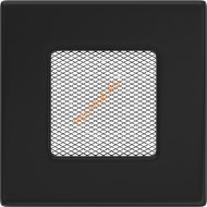 Вентиляционная решетка Kratki 11C 110х110 мм черная