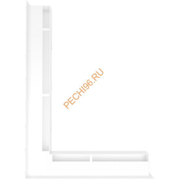 Люфт Kratki NP/L60/B угловой белый 766x547мм