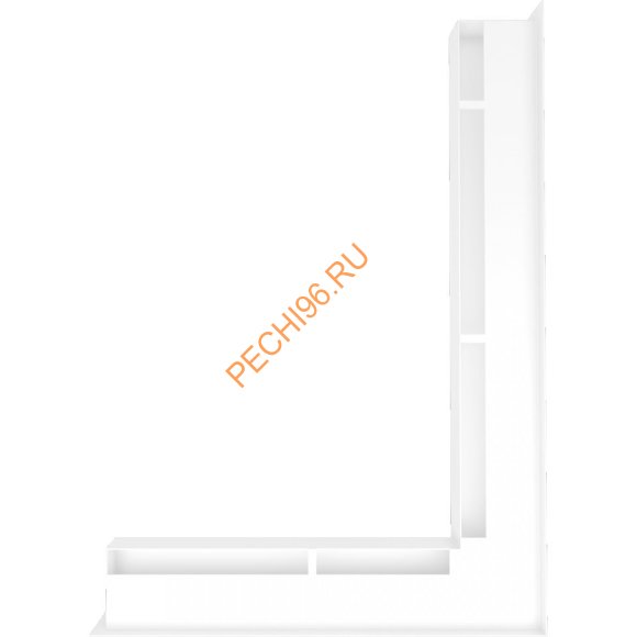 Люфт Kratki NP/L60/B угловой белый 766x547мм