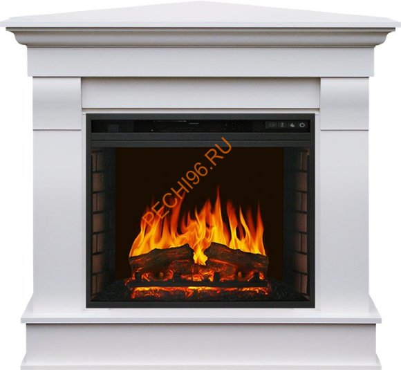 Электрокамин Royal Flame Monaco угловой Бьянко белый с очагом Vision 23 EF LED FX
