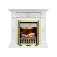 Электрокамин Dimplex Derby с очагом Danville Antique Brass FB2 белый дуб Электрокамин Dimplex Derby с очагом Danville Antique Brass FB2 белый дуб