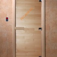 Дверь стеклянная DoorWood прозрачная, 1700х700 мм