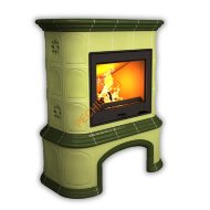 Печь-камин КимрПечь Прованс центральный Олива с дровником