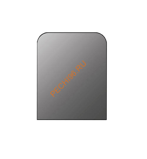 Лист предтопочный Везувий, нерж 0,5мм, 800х980х0,5 R75