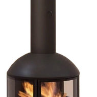 Камин Focus Edofocus 631 труба в потолке на основании