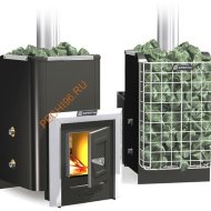 Печь банная Ермак 12 с сеткой