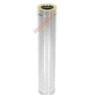 Сэндвич-труба ТиС Энерго L=1000 мм, нержавейка AISI 310-0,8 мм/304-0,5 мм, D150/250 мм