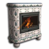 Печь-камин КимрПечь Медальон пристенный Незабудки