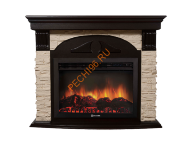 Электрокамин Electrolux EFP/P-3020LS с порталом Firelight Torre 30S, слоновая кость, венге