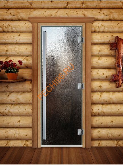 Дверь стеклянная DoorWood «Престиж», 700х1900мм, с фотопечатью «Загадка»