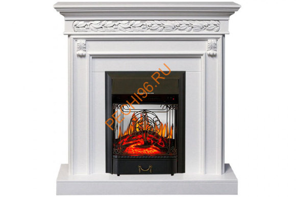 Электрокамин Royal Flame Valletta белый с очагом Majestic FX M