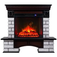 Электрокамин RealFlame Country Lux Rock 25,5 AO с очагом Sparta 25,5 LED