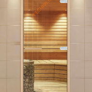 Дверь стеклянная ALDO NEW «прозрачная» 790*1890 мм коробка бук