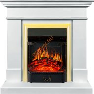 Электрокамин Royal Flame California с очагом Majestic FX Brass