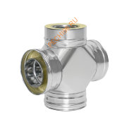 Сэндвич-четверик ТиС Стандарт, нержавейка AISI 304/304, D150/250 мм