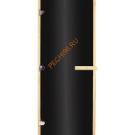 Дверь стеклянная бронза BLACK коробка 1900х700 мм, осина